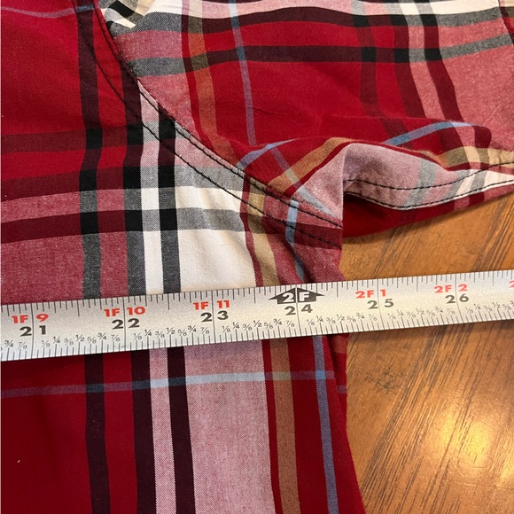 Carhartt relaxed fit men’s plaid button down up shirt pocket red cotton XL - Picture 6 of 9